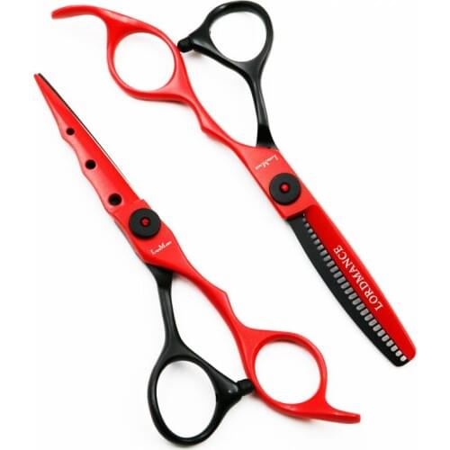 6 Inch Professional Hairdressing Scissors Set Beauty Salon Hair Cutting and Thinning Scissors Barber Shears Tools