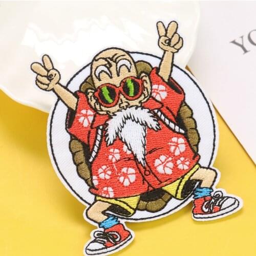 Turtle Fairy Cartoon Embroidery Patch Personality Funny Clothing Cloth Stickers Decorative Bags Hat Accessories