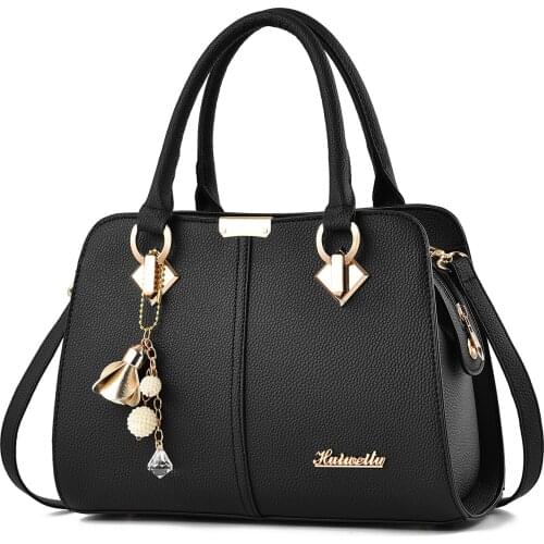 New European and American crocodile pattern ladies shoulder bag, high-end PU portable stylish diagonal large capacity handbag