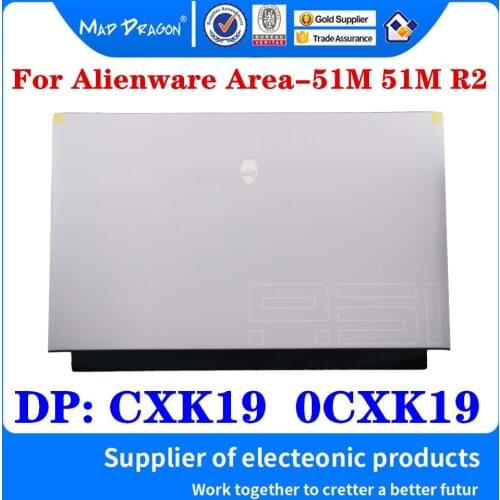 New Original Laptop LCD Top Cover LCD Back Cover For Dell Alienware Area-51M 51M R2 With eye tracker White A shell CXK19 0CXK19