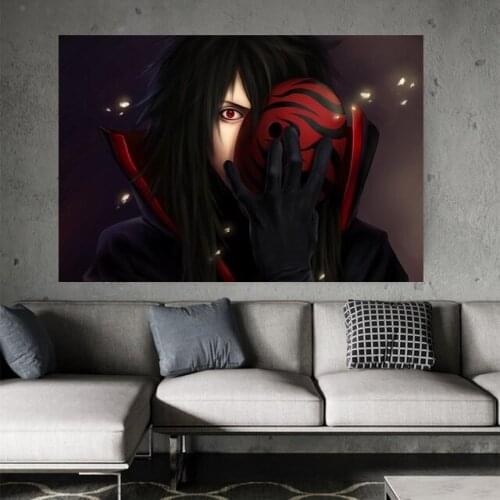 Bleach Uchiha Madara Sharingan Mask Art Silk Poster Print Wall Pictures Home Decor
