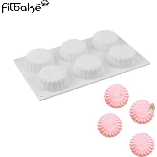 FILBAKE Silicone Mold for Soap Silicone Chocolate Molds round Cake Baking Bakeware Tool handmade soap Pudding Pastry Moulds