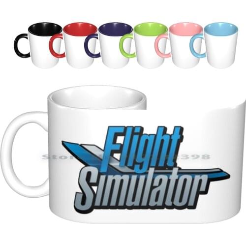 Flight Simulator Ceramic Mugs Coffee Cups Milk Tea Mug Microsoft Flight Simulator Flight Simulator Pc 98 Windows Series Classic