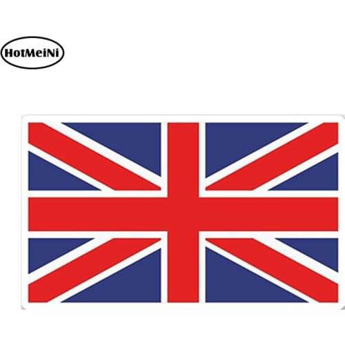 HotMeiNi Car Styling Car Sticker Great Britain Flag Vinyl Sticker Laptop Travel Luggage Car Waterproof Accessories 13 x 7cm