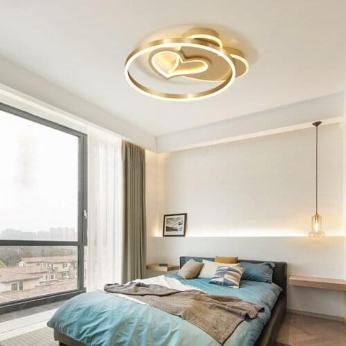 Bedroom Love Led Ceiling Lamp Warm Romantic Simple Modern Cartoon Childrens Creative Personality Bedroom Decorative Lamp