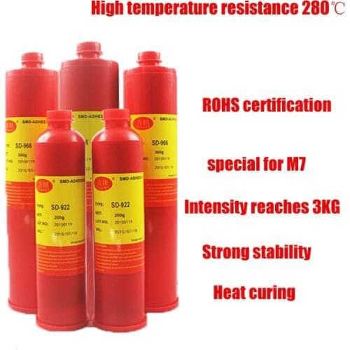 High quality SMT patch red plastic PCB electronic components patch red plastic SMT high temperature scratch adhesive for M7