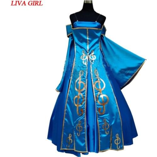 Lol Sona cosplay costume dress for girls High quality any size can be Custom made