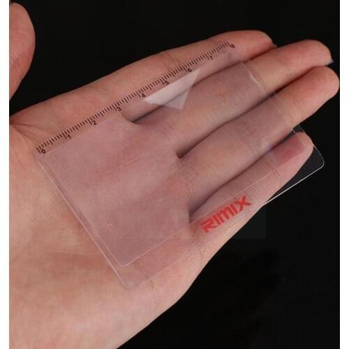 1pcs New 8.5 X 5.5cm 3 X Magnifier Magnification Magnifying Lens Card Transparent Credit Size Magnifying Glass Pocket Fresn G3K4