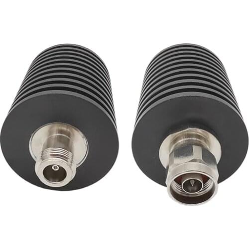 100W N Male to Female Connector RF Attenuator Type N Plug Jack Attenuator DC to 3GHz 50 Ohm 1-50 DBI