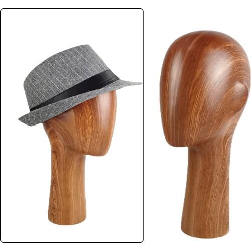 20.4'' Fiberglass Head Mannequin Head Display Styling Head for Wigs Making Mannequin Head Stand Mount