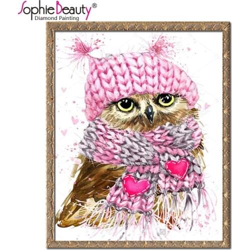 2018 Promotion Special Offer Europe Full Diamond 5d Diy Painting Cute Owl Embroidery Cross Stitch Rhinestone Mosaic Home Decor