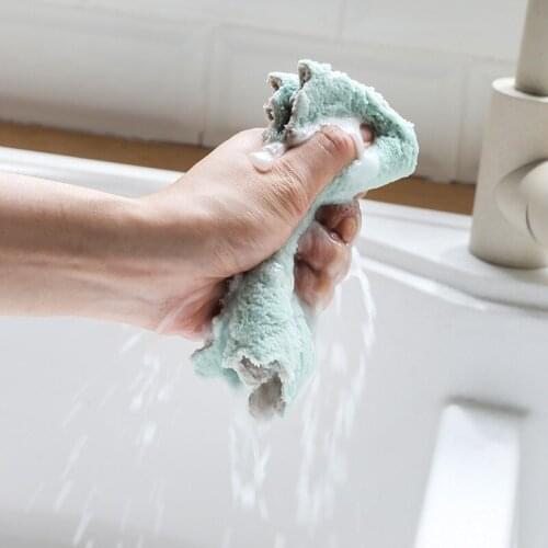 3pc/Lot Super Absorbent Microfiber kitchen Dish Cloth High-efficiency tableware Household Cleaning Towel kichen tools