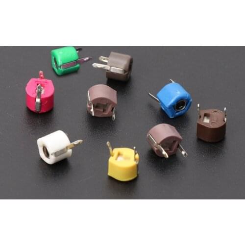 45 Pcs 9 Values Trimmer Capacitor Kit Assorted Adjustable Variable Capacitors