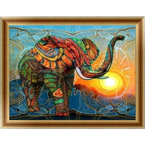 5d Diy Diamond Painting Elephant Diamond Embroidery Cartoon Diamond Cross Stitch Europe Home Decor Acrylic Resin Pictures