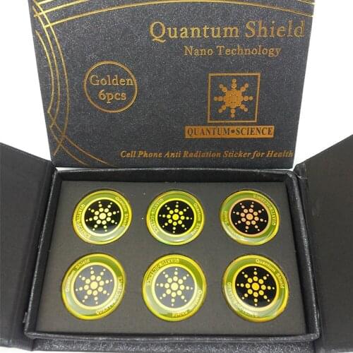 6pcs Quantum Shield Sticker Mobile Phone Sticker For Cell Phone Anti Radiation Protection from EMF Fusion Excel Anti-Radiation
