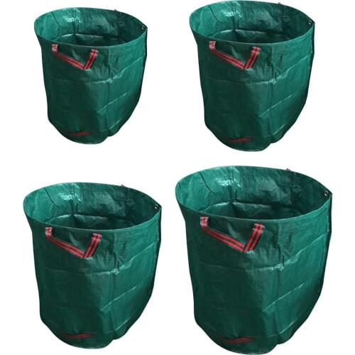 60L-500L Garden Bag Heavy Duty Leaf Trash Storage Bags Grow Planter Bag
