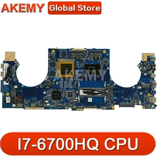 Akemy 90NB0CQ0-R00010 motherboard For ASUS GL702VT S7VT laptop motherboard SR2FQ I7-6700HQ GTX970M-3GB
