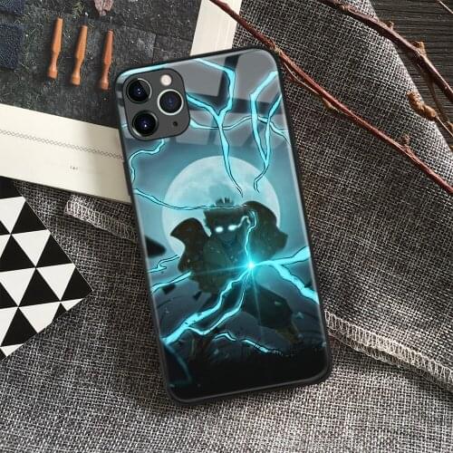 Zenitsu Agatsuma Kimetsu No Yaiba Anime Soft Tpu Glass Phone Case for IPhone SE 6s 7 8 Plus X Xr Xs 11 12 Mini Pro Max Samsung