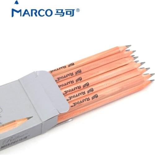 Marco Sketch Wooden Pencils 3H/2H/H/B/2B/3B/4B/5B/6B/7B/8B/9B Pencil Professional Art Painting Pencil School Office Supplies