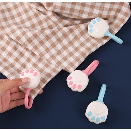 4Pcs Sheet Holder Cat Claw Quilt Holders Clips Non-Slip Four-In-One Quilt Buckle Household Cover Home Decoration Accessories
