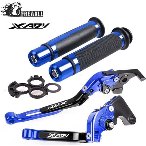 For HONDA XADV X-ADV 750 2017 2018 X ADV Motorcycle CNC Brake Clutch Levers Handlebar Grip Handle Hand Grips Cap