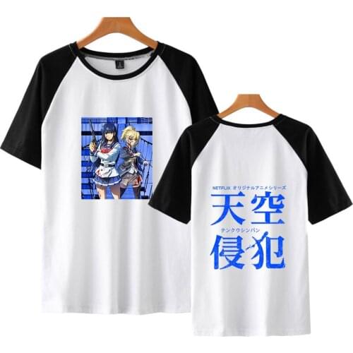 Sky Invasion Unisex T-shirt Tops Patchwork Tshirt Fitted Soft Tee Shirt Clothes Fashion O-Neck Cotton T-Shirt Hip-Hop Casual Tee
