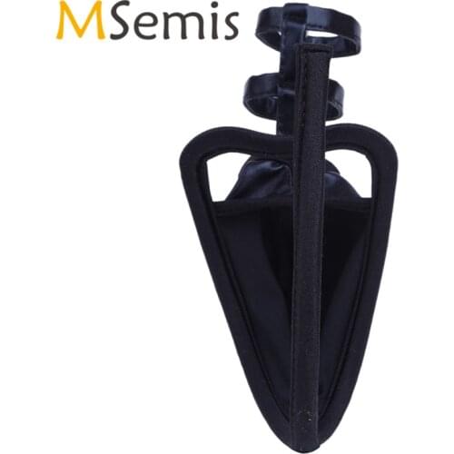 Swimwear Mens Underwear C-String Thong Bikini Briefs Shorts Crotchless Panties Patent Leather Open Crotch C-String Undeerpants