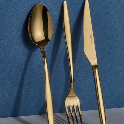 Neva N2861 Velvet Gold 84 Piece set Fork Spoon Knife Set