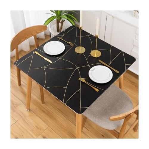 Nordic Small Square Table Mat PVC Table Cloth Household Coffee Table Mat Dining Table Cover Party Protective TableCloth