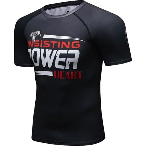 Latest Design Gym Men Wear Sublimation Tight Sport T-shirt