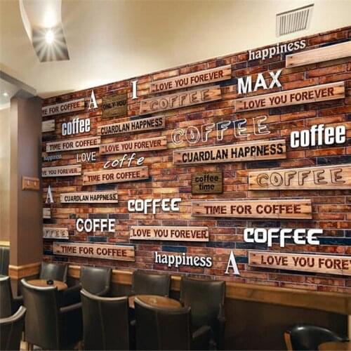 Beibehang Custom photo background wallpaper mural painting the living room TV nostalgia 3D coffee board wood mural wallpaper