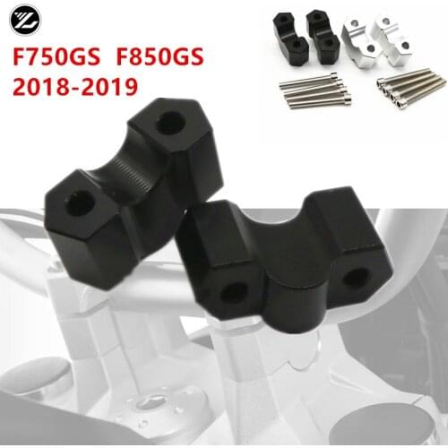 F750GS F850GS 2018 2019 22MM Handlebar Risers Clamp Height up also Backward Extend Adapters with Bolts for BMW F850GS F750GS