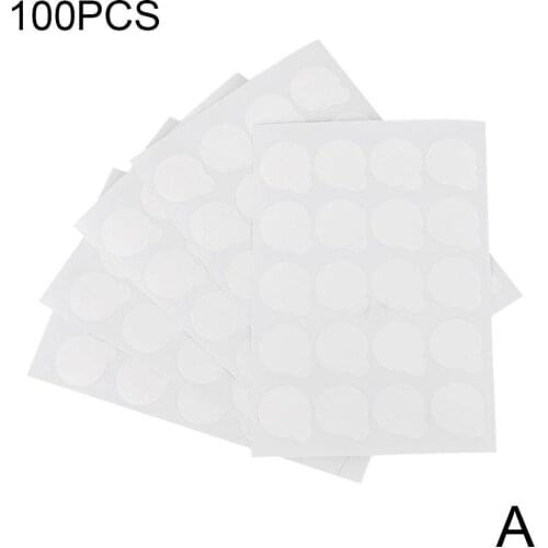 100/60pcs Grafted Eyelash Glue Holder Pallet Eyelash Extension Glue Pads Stand On Eyelash Jade Stone Disposable Eyes Makeup Tool