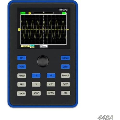 DSO1C15 2.4 Inch LCD Screen Handheld Digital Oscilloscope 500MS/s Rate 100MHz New 2020