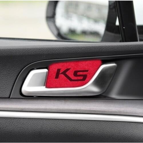 Luxury material short plush Interior door handle trim Sports car Accessories For Kia K5 (DL3) 2020 2021 2022
