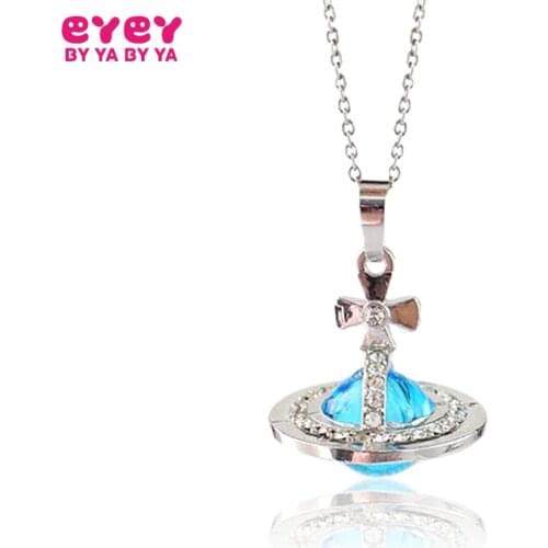 1PCS Essential Oil Space Cap Diffuser Glass Perfume Bottle Pendant Necklace Perfumes and Fragrances for Women