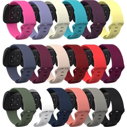 TPU Strap For Fitbit Versa 3/Sense Replacement Wrist Band Women Men Smart Watch Accessories For Versa 3 Sport Watchbands