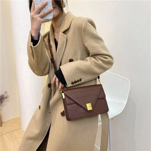 For Women High Quality Crocodile Pattern Shoulder Bag Designer Clutch Purse Luxury Crossbody Bag Woman Satchel Brand Square Bags