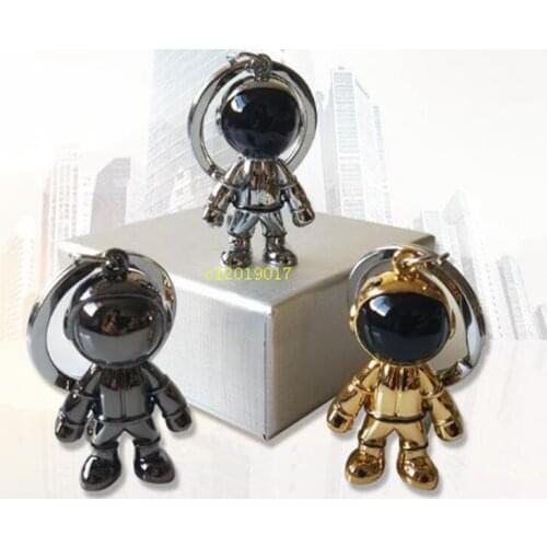 100PCS Space robot keychain - couple pendant mans car keychain wedding gift