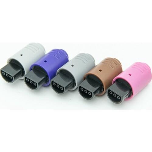 100pcs Replacement 3 Pin male Connector Game Controller Socket plug for N64 wired controller color randomly