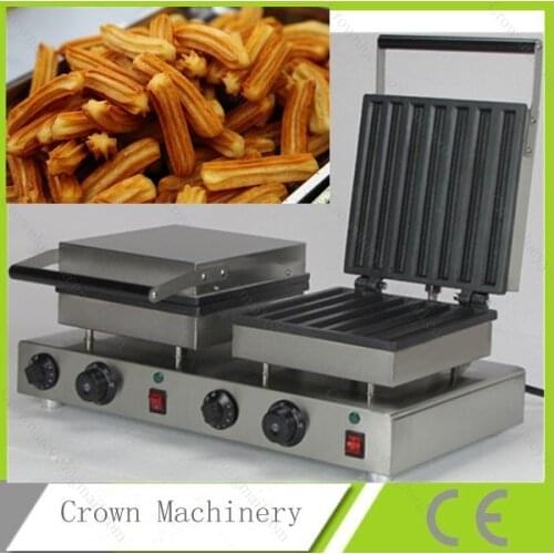 110V 220V 14pcs Electric Commercial Dual Churros Machine Maker Iron Baker