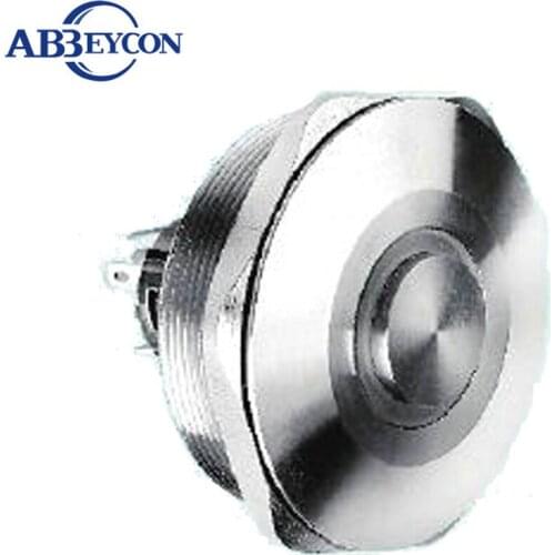 40mm 1NO1NC waterproof RGB ring led lighted Metal Stainless steel on-off Switch Hot sale high head pin terminal big head switch