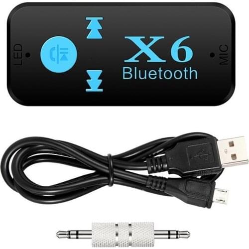 3 in 1 Adapter Bluetooth-compatible 4.0 Wireless Bluetooth Receiver Audio MIC Car 3.5mm Aux Jack Music Support Auto Reader Speak