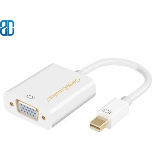 Mini DP To VGA Adapter Mini DisplayPort (Thunderbolt 2) 1080P Compatible with Mackbook Pro/Air IMac Dell Monitor Surface Pro
