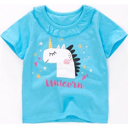 Bambino New Year 2021Tshirt for Girls Cartoon Summer Children Tops 2-7Years Little Kids Clothing Baby Costume Pure Cotton Shirt