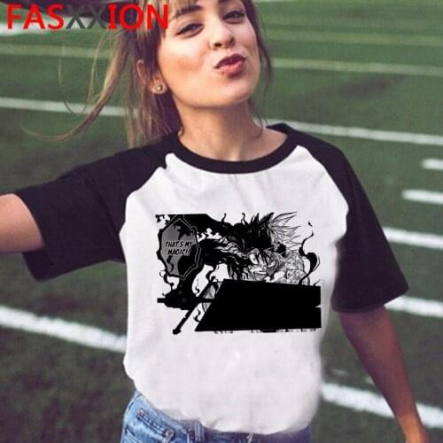 Asta Black Clover t shirt clothes male tumblr couple grunge couple clothes t-shirt summer top harajuku tumblr