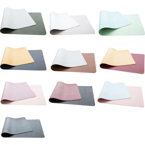 Gaming Mouse Pad Large Double-side Usable Portable Mousepad Laptop Pad PU Leather Desk Pad Grand Mat Gamer Muismat