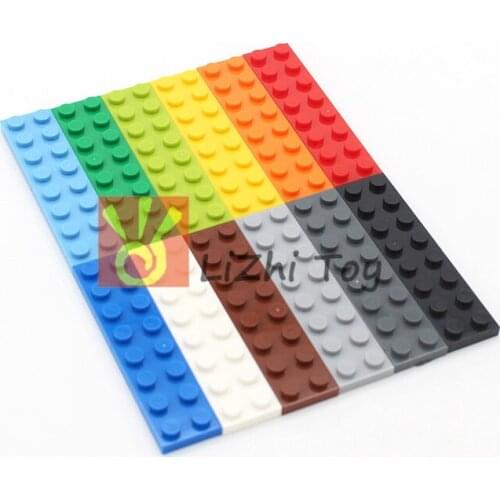 Moc Tiles Plate 2*8 3034 Short Piece DIY Enlighten Block Bricks Compatible with Assembles Particles 80pcs