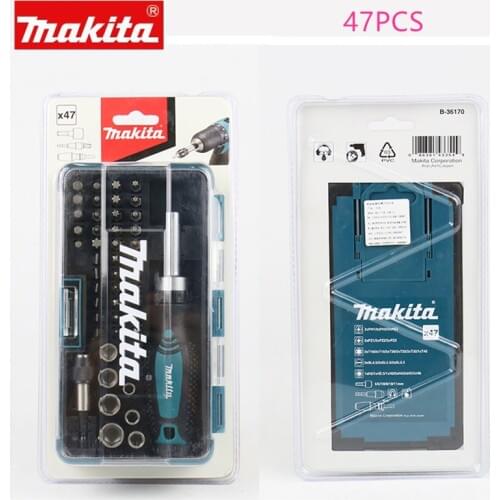 Makita B-36170 47 Piece Ratchet Wrench and Screwdriver Bit Set