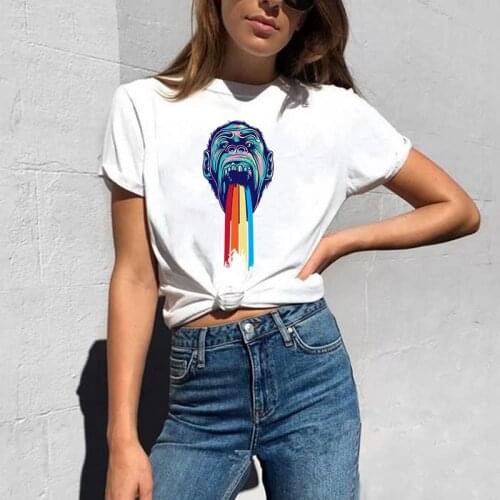 Vomiting Gorilla Graffiti Heat Transfer Patch Sticker Iron On Transfer for Clothes T-shirts A-Level Washable Thermal Patch 2018